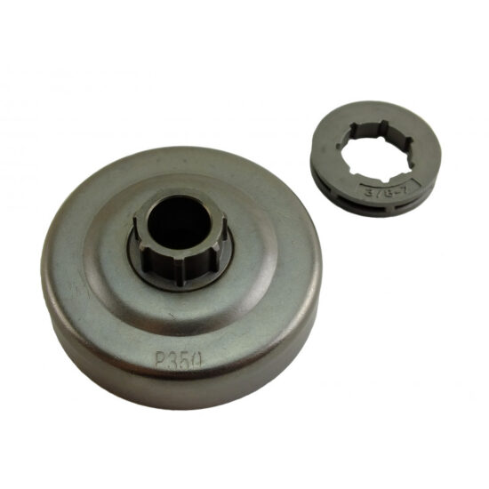 PARTNER 350 351 352 370 371 382 390 391 401 420 MCCULLOCH CS340 CS380 POULAN 3/8" 7T Clutch Drum & Rim