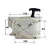 230250_3.jpg 4500 5200 5800 Chainsaw Complete Recoil Starter - White