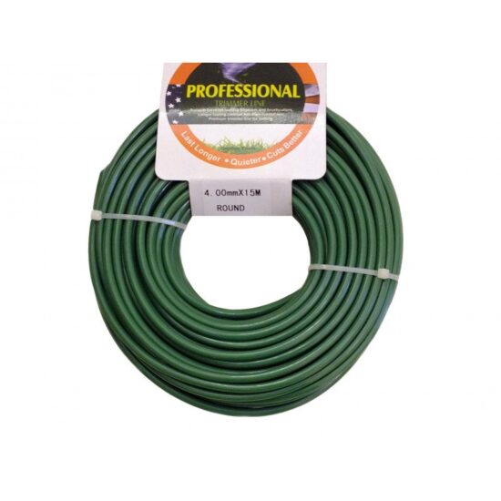 340803.jpg Strimmer / Brushcutter Nylon Line / Cord 4mm x 15m - Green