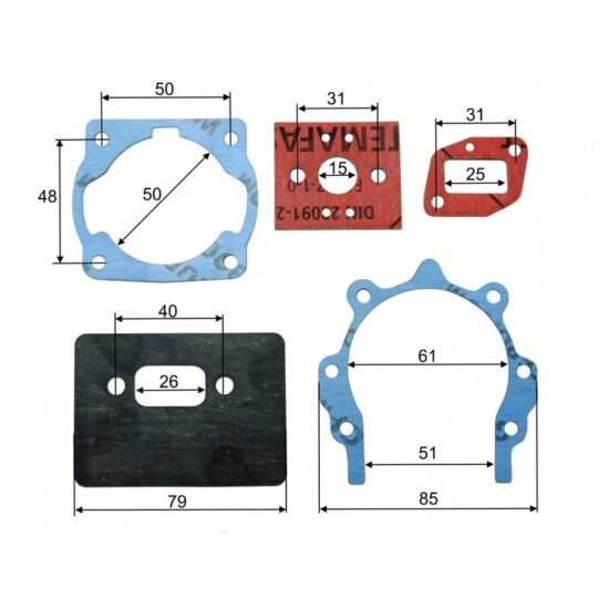 500600_1.jpg 43CC 52CC CG430 CG520 Strimmer Complete Gasket Set