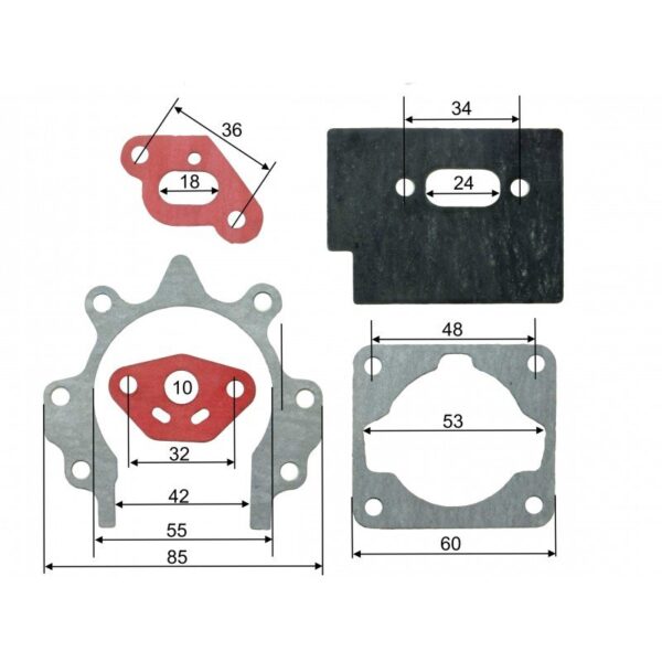 33CC CG330 Strimmer Complete Gasket Set